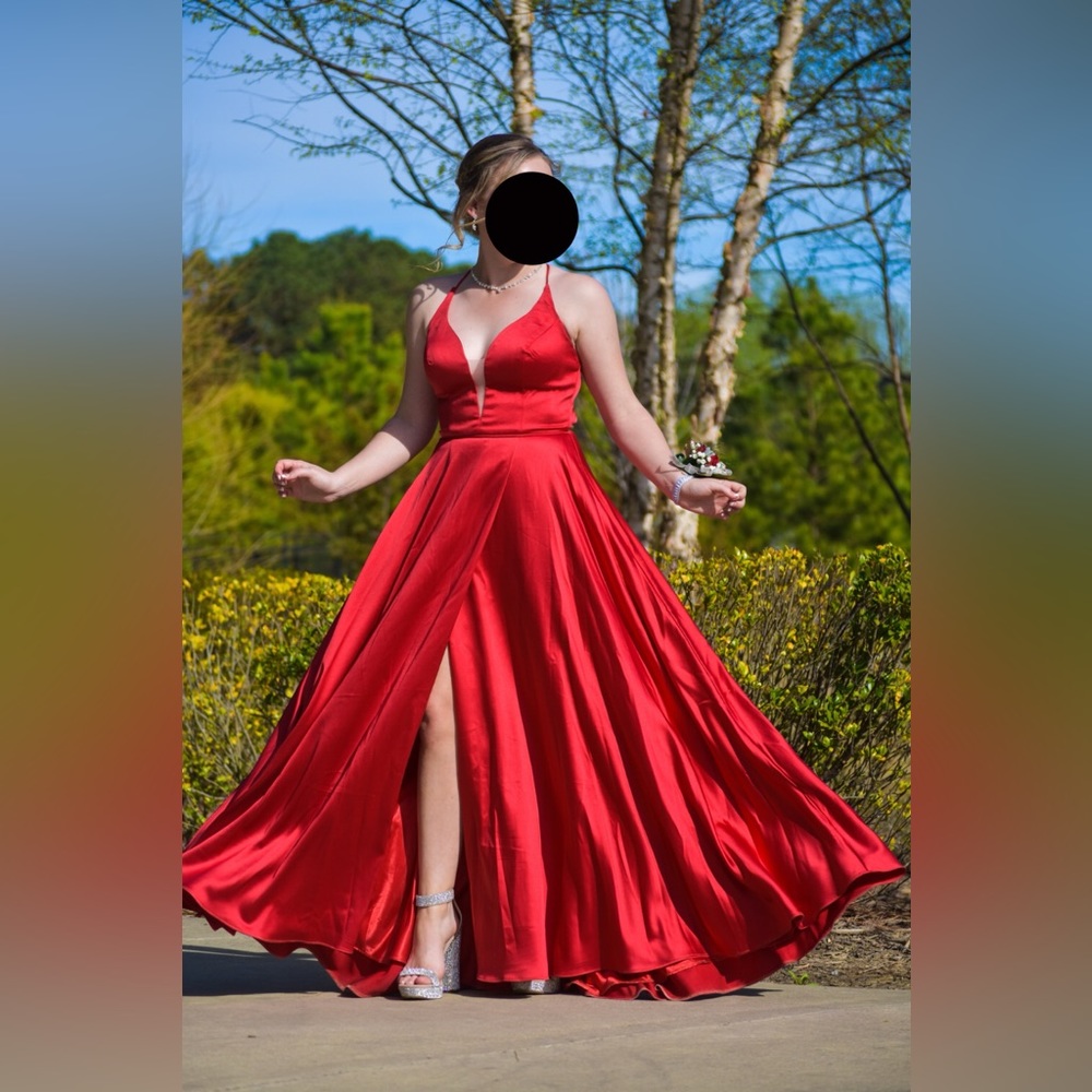Dave&Johnny Red Prom Dress 2022